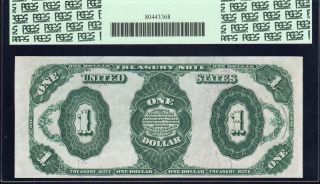 1891 $1 Treasury Note STANTON PCGS 64 PPQ Fr 351 B43025549 3