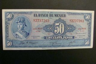 Mexico 50 Pesos 1972 Crisp Xf