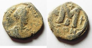 Zurqieh - As8265 - Byzantine Empire.  Justinian I Bronze Follis