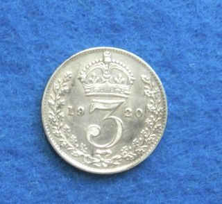 1920 Great Britain 3 Pence - Fantastic Silver Coin - See Pictures^^^