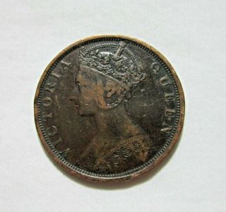 Hong Kong.  1 Cent,  1901 H.  Queen Victoria.