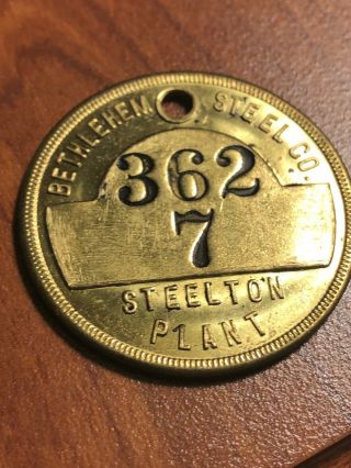 Gem Bu Steelton Pa Bethlehem Steel Company Employee Badge