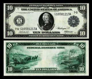 Fr.  928 $10 1914 Federal Reserve Note Extremely Fine
