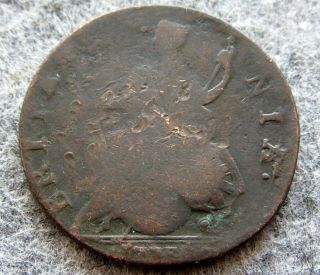 Great Britain George Iii 1773 ? Half 1/2 Penny,  Us Colonial Copper