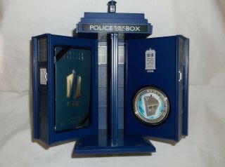 2013 $2 Doctor Who 50th Anniversary 1oz Silver Proof Coin At