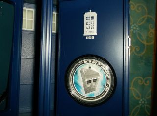 2013 $2 Doctor Who 50th Anniversary 1oz Silver Proof Coin AT 6