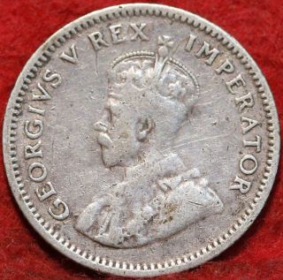 1933 South Africa 6 Pence Silver Foreign Coin
