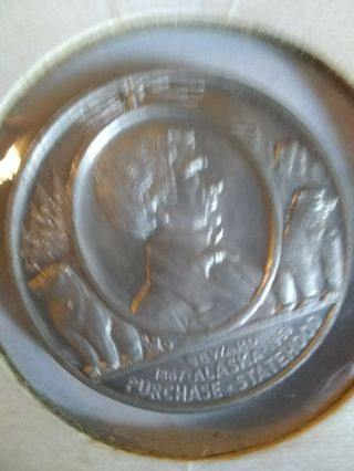1959 Heraldic Art Alaska Statehood Sterling Silver Medal