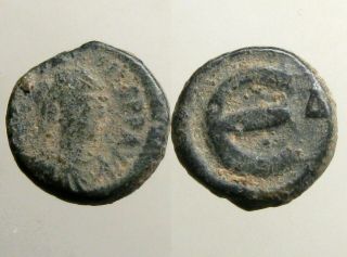 Justinian I Bronze Pentanummium_byzantine Empire_large E_brilliant Period
