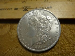 1884 - O United States Morgan Silver Dollar $1 - S&h Usa