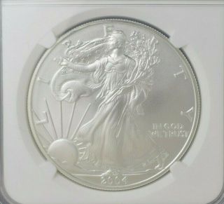 2004 American Silver Eagle Ngc Ms70 1 Ozt 999 Fine Silver S$1
