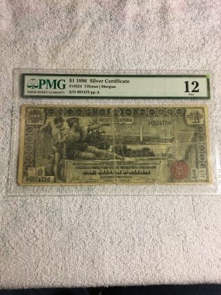 Fr 224 $1 1896 Educational Note Pmg 12 Fine