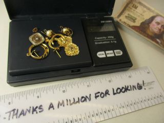 4.  5 Grams,  14 Karat Gold Scrap Jewelry Carat,  K,  4 1/2 Gram