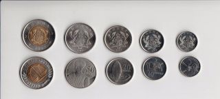 Ghana - Coins,  Set Of 5 Coins In (2007 - 2016) Series