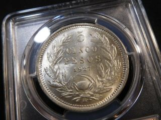 Q294 Chile 1927 - So 5 Pesos Wide 