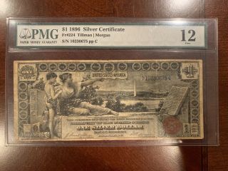 Fr 224 $1 1896 Educational Note Pmg 12 Fine