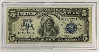 1899 $5 Silver Certificate Indian Chief Fr 273 Large Note