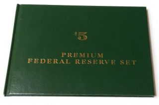 1999 $5 Premium Federal Reserve Matching Low Serial Numbers,  Twelve Notes Set