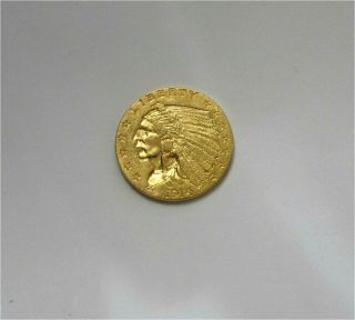 1914 USA $2 1/2 dollars gold coin INDIAN head,  quarter Eagle crisp XF/AU 3