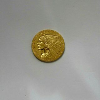 1914 USA $2 1/2 dollars gold coin INDIAN head,  quarter Eagle crisp XF/AU 5