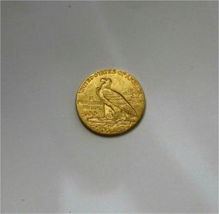 1914 USA $2 1/2 dollars gold coin INDIAN head,  quarter Eagle crisp XF/AU 6