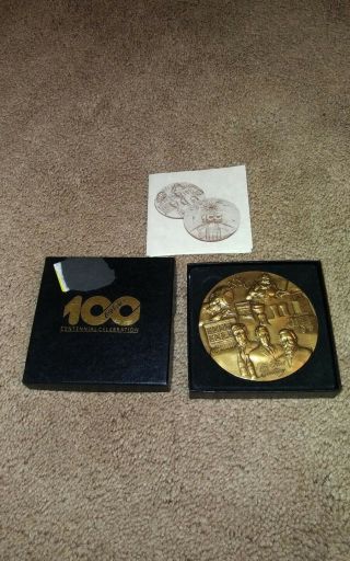 100 Anniversary Coca - Cola Bronze Medal 1886 - 1996
