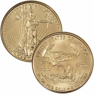 American Gold Eagle (1/10 Oz) $5 - Bu - 2018 Shiny Still Need Gas $$
