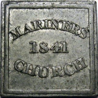 1841 Aberdeen Aberdeenshire Scotland Communion Token Mariners Church