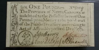 North Carolina Colonial Currency Dec.  1771 Nc - 139 Pmg Gem Uncirculated 66 Epq