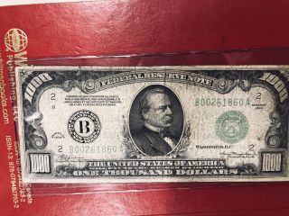 1934 1000 Federal Reserve Note