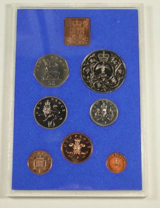 1977 Coinage Of Great Britain & Northern Ireland - 7 Coin Proof Set 913 2