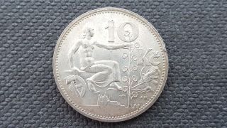 Czechoslovakia 10 Korun 1932 Silver Coin