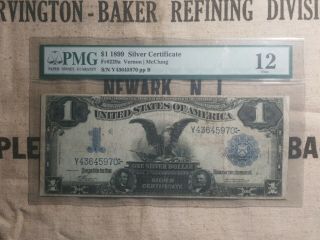 1899 $1 Silver Certificate " Black Eagle " Fr 229a Pmg Fine - 12