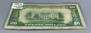 1928 $20 DOLLAR BILL GOLD CERTIFICATE FRN PAPER MONEY NOTE 1863 ACT 2