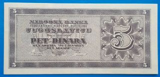 Yugoslavia,  5 Dinara 1950,  Informbiro Series,  Unissued,  Unc,  R