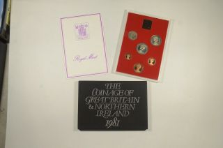 1981 Coinage Of Great Britain & Northern Ireland - 6 Coin Proof Set 895
