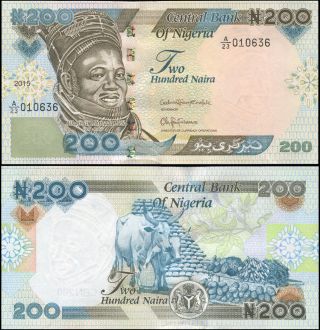 Nigeria Banknote 200 Naira - P.  29u 2015 Unc