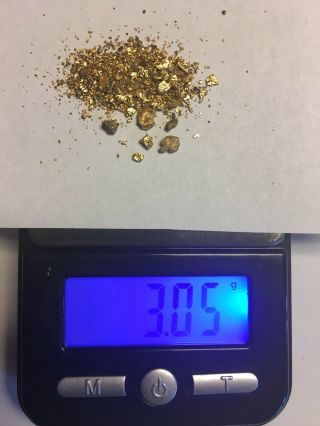 Alaskan Chunky Gold Nuggets 3.  05 Grams,  / -.  01 Range 20 - 22k