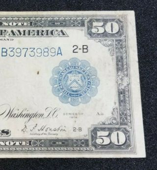 Series 1914 $50 Federal Reserve Note,  Federal Reserve Bank of York 4