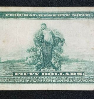 Series 1914 $50 Federal Reserve Note,  Federal Reserve Bank of York 9