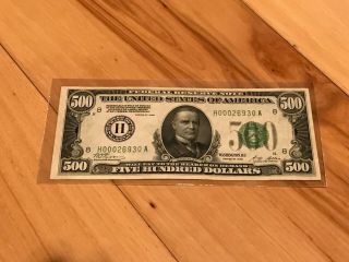 1928 $500 Federal Reserve Note St.  Louis District