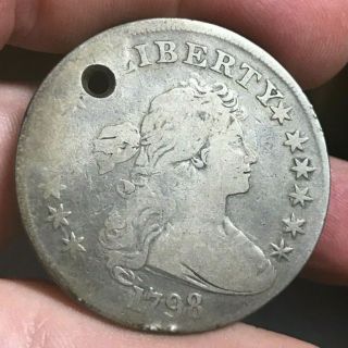 1798 Draped Bust Dollar,  Vg Details