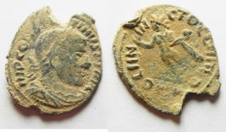 Zurqieh - Aa6988 - As Found Constantine I Ae Follis.  Rome