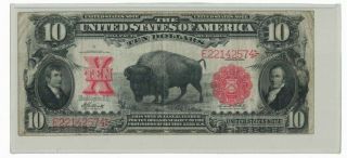 1901 Us $10 Bison Buffalo Legal Tender Lewis & Clark Bank Note H22142574