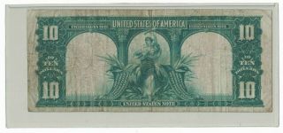 1901 US $10 Bison Buffalo Legal Tender Lewis & Clark Bank Note H22142574 2
