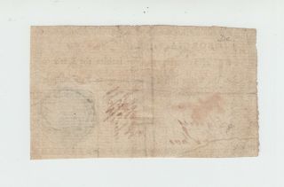 1777 Georgia Colonial Currency - $5 Five Dollar Note / border type D 2