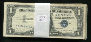 (100) 1957 $1 One Dollar Blue Seal Silver Certificates Very Fine,  (b)