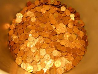 50 LBS Copper Bullion Pennies 1959 - 1982 US Cents by the Pound W/ Wheat Backs &. 3