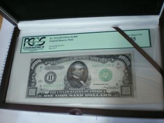 $1000 Dollar Federal Reserve Note Fr 2212 - H 1934 - A