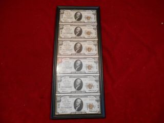 1929 $10 First National Bank Of Jackson Tennessee Uncirculated & Uncut
